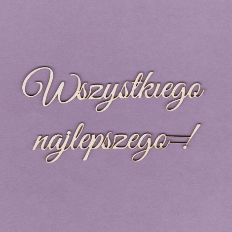 Tekturka Crafty Moly Napis G2 - Wszystkiego Najlepszego